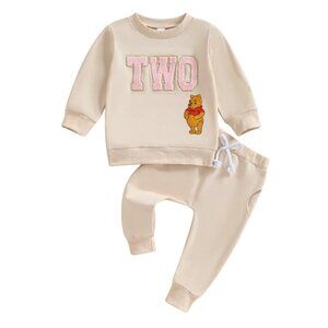 Winnie the Pooh Sweater Pants Pooh Second Birthday Pooh Outfit Clothes Leggings